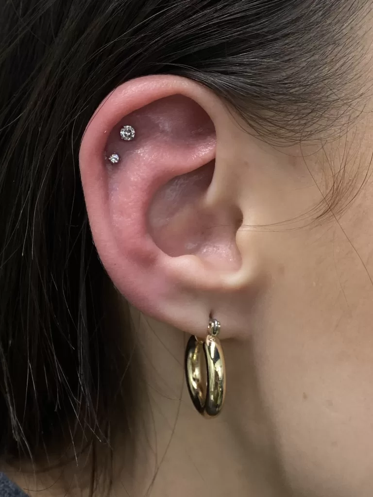 double helix piercing