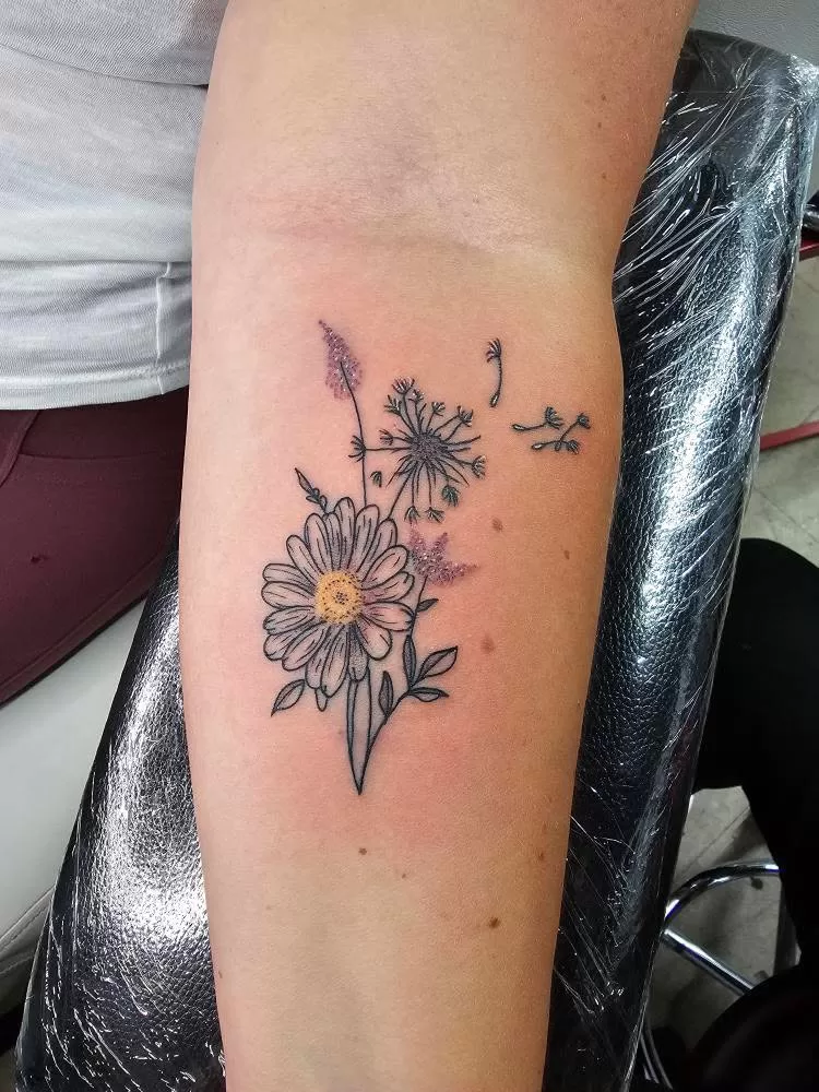 wild flower tattoo