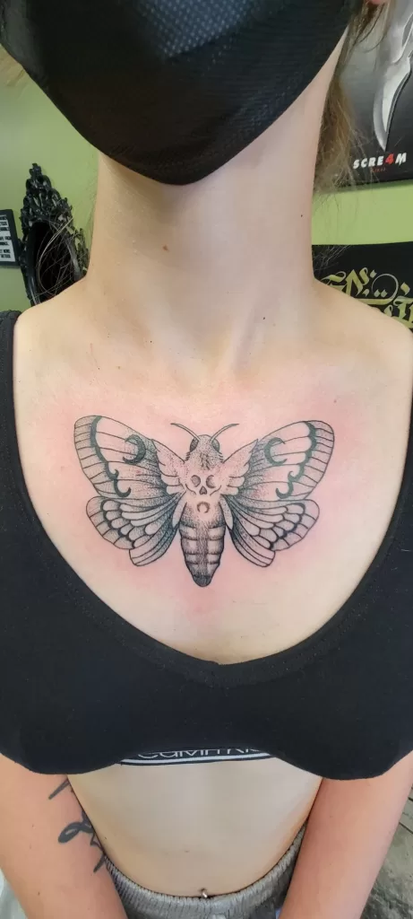 moth chest piece