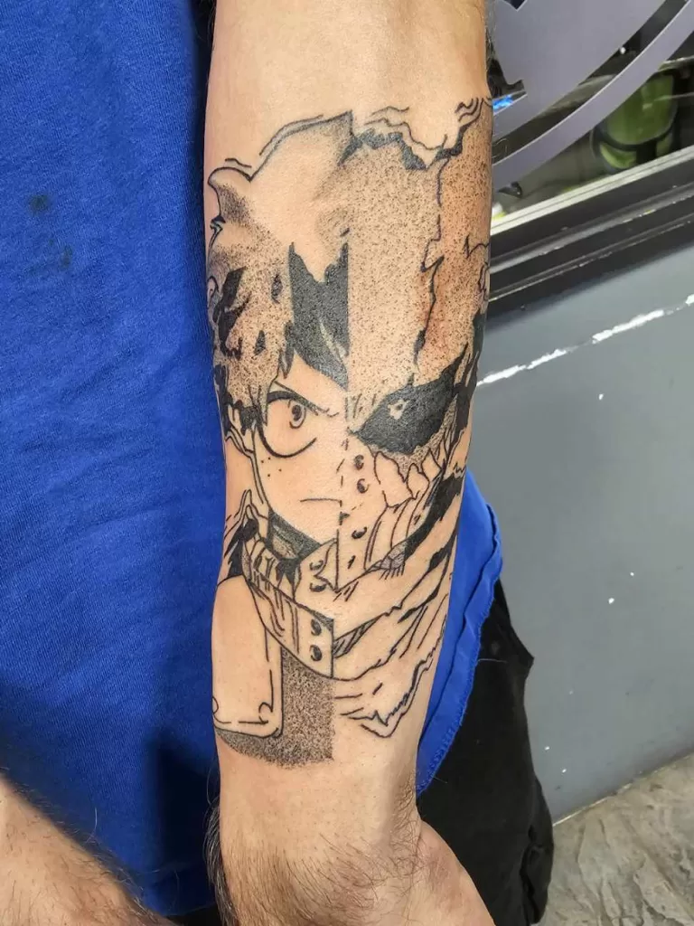 anime double tattoo